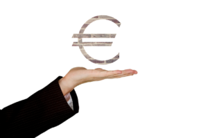 woman with euros